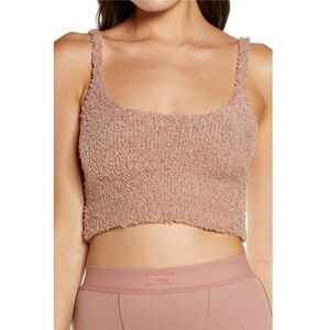 SKIMS Cozy Knit Cropped Tank Boucle
